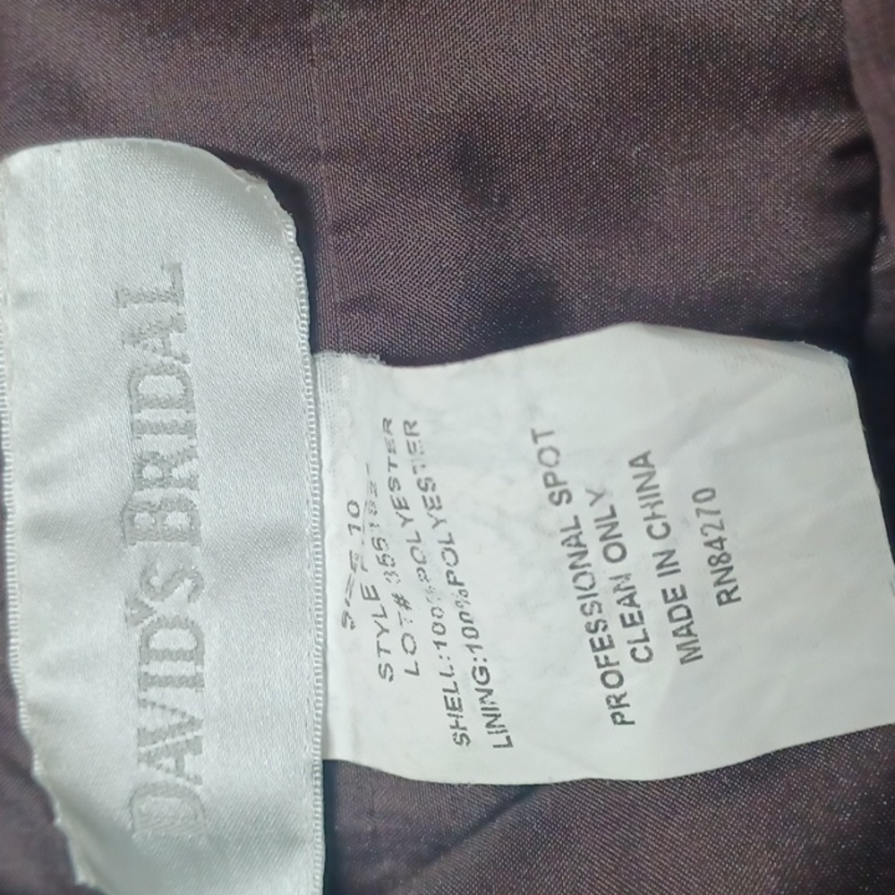 David"Bridal Elegant Black Evening Gown - Picture 7 of 8